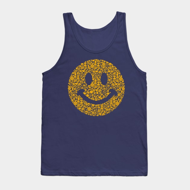 Smiley Tank Top by caffeinart